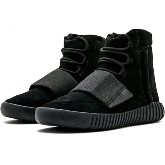 NIB Adidas Yeezy Boost 750 (2015) Size 12 Men's Black Suede